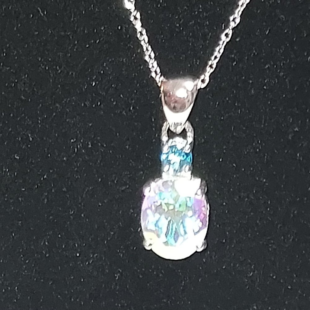 MERCURY MIST TOPAZ PENDANT